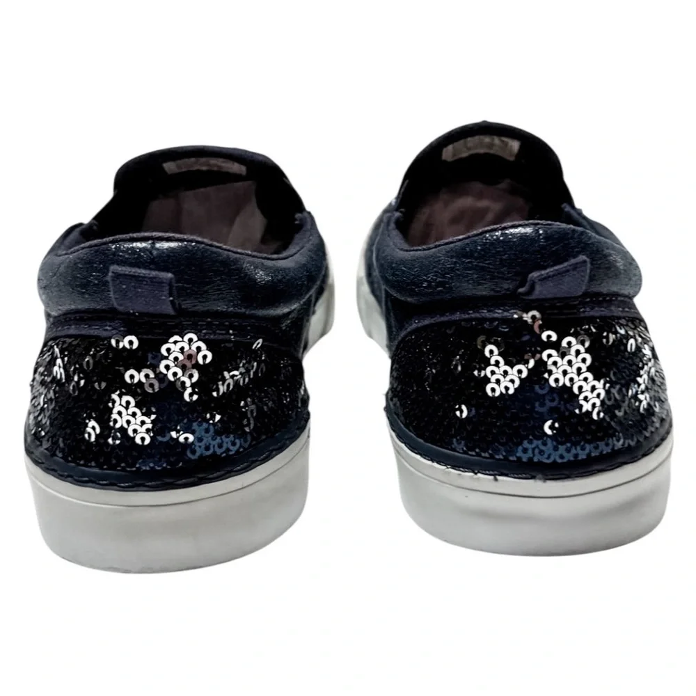 Gap Kids Flippy Sequin Slip-On Sneakers Navy Blue